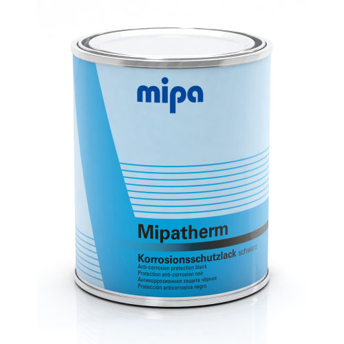 Mipa Mipatherm Auspufflack hitzebeständig bis 800 °C schwarz 750 ml
