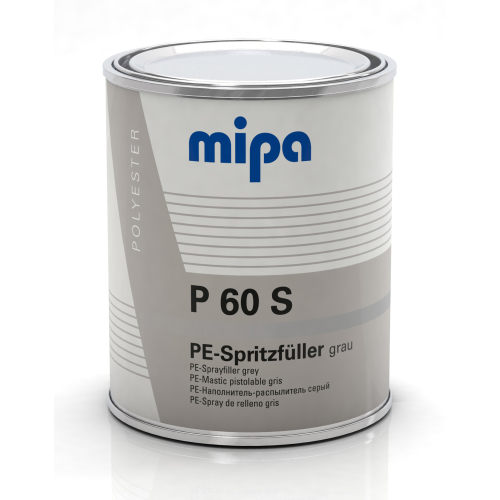 Mipa P 60 S Polyester-Dickschicht-Spritzfüller 1Kg incl. Härter PS grau styrolreduziert
