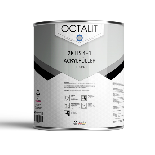 * Octalit 2K HS Acrylfüller 4+1 3,75L hellgrau